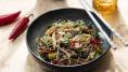 Ten-minute chow mein with spring vegetables