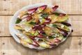 Chicory salad with goat’s cheese, croutons and mustard