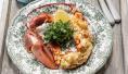 Classic lobster Thermidor. Photograph: Harry Weir